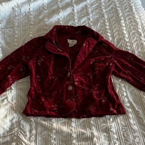 Live a Little Red Floral Jacket